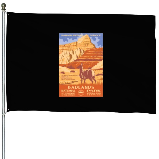 Badlands National Park WPA House Flags