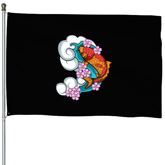 Cherry Blossom Aquarist Gift House Flags