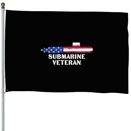 Submarine Veteran Submariner US Military House Flags