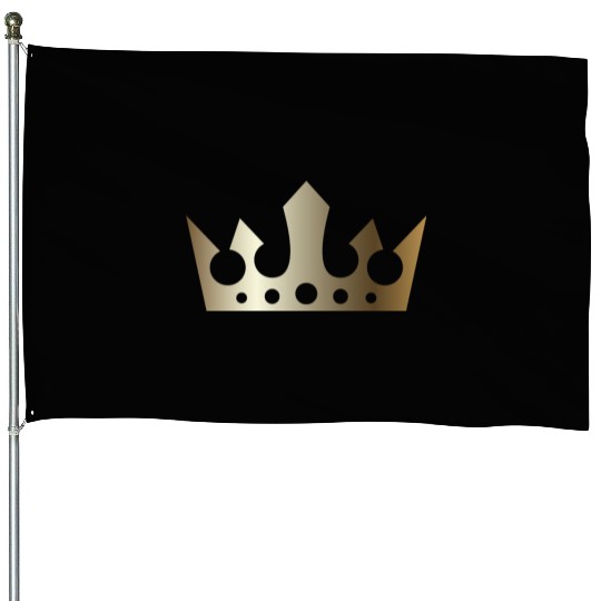 VIP golden crown king gold vector image monarch House Flags