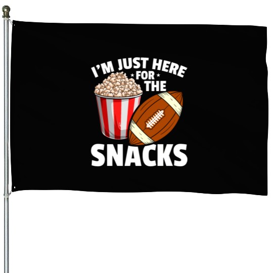 Football Popcorn Snack Food Lover House Flags