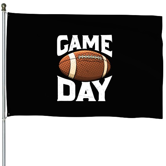 American Football Sunday Game Day House Flags