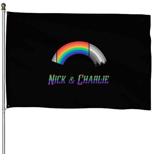 Heartstopper Rainbow LBGTQIA+ Nick and Charlie House Flags