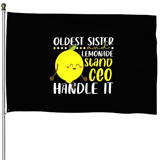 Lemon Juice Business Older Sister & Lemonade House Flags