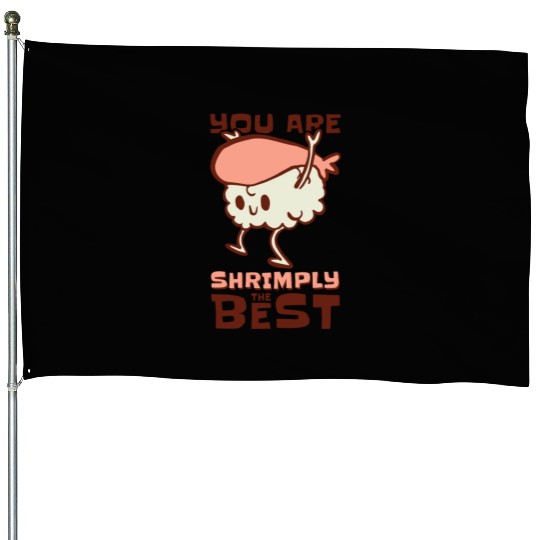 Asian Food Sushi Shrimp Food Sushi Lover House Flags