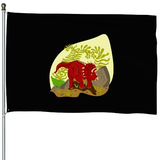 Triceratops horridus House Flags