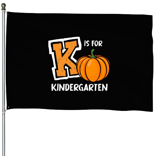 K Is For Kindergarten Preschool Teacher Gifts House Flags