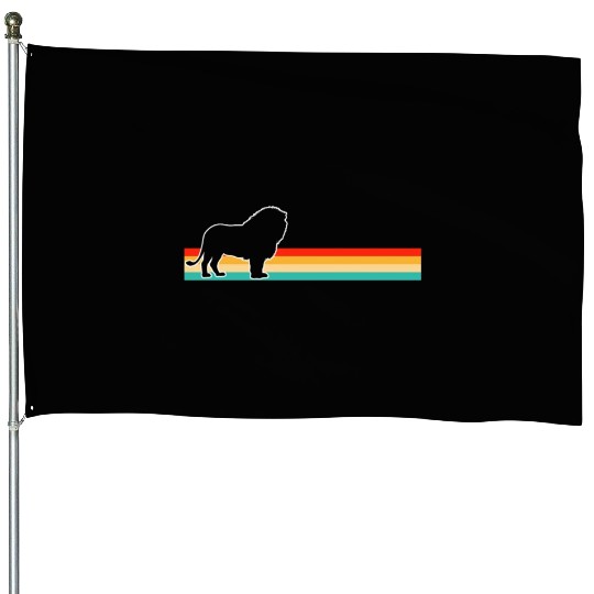lion retro House Flags