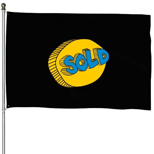 retro sold stamps typography House Flags