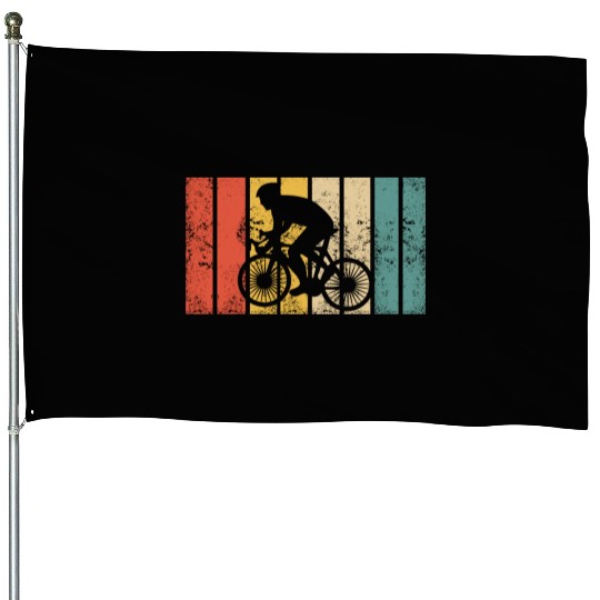Cycling Cyclist House Flags