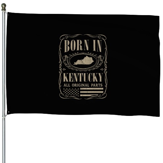 Vintage America US States Born Kentucky House Flags