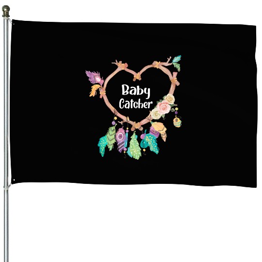 Baby Catcher Midwife Dreamcatcher Doula House Flags
