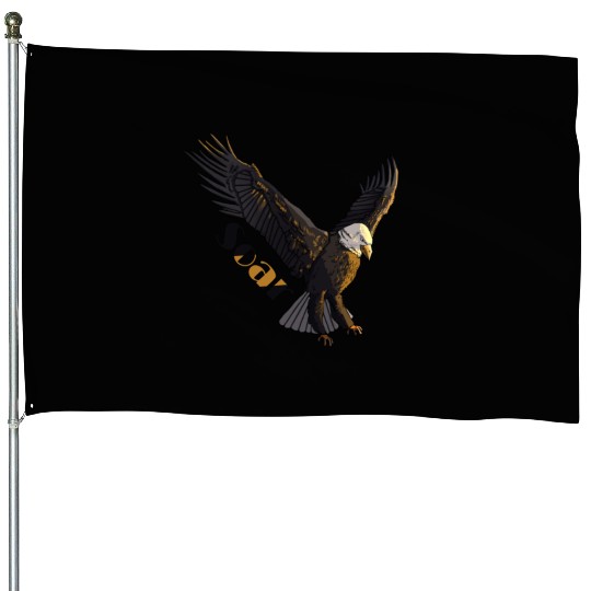 Inspiring Eagle Artistic Graphic House Flags