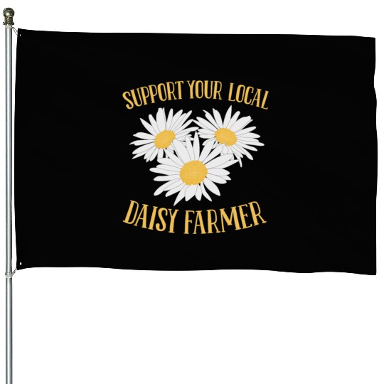 Daisy Garden Gardening Gardener House Flags