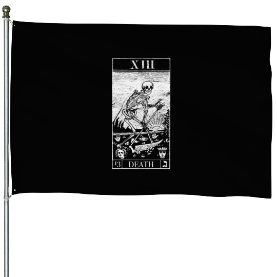 Blackcraft The Grim Reaper Vintage Death Tarot Car House Flags