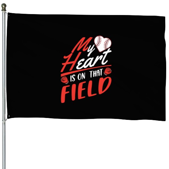 Baseball Mom Son Baseball Lover House Flags