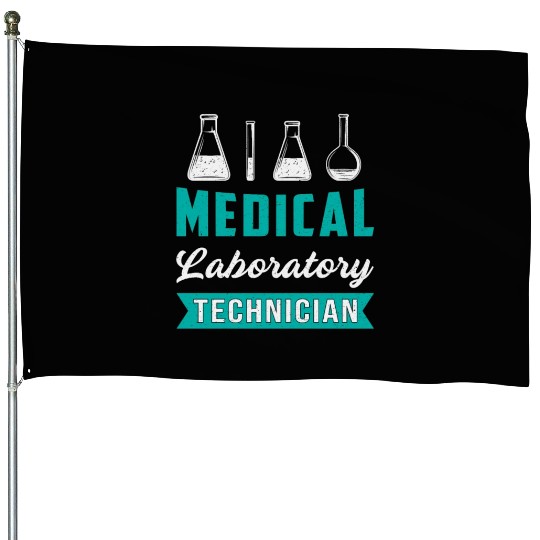 Medical Laboratory Technician Science Lab Tech House Flags