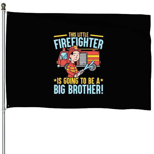 Firefighting Fireman Firefighter Fire Firewoman House Flags