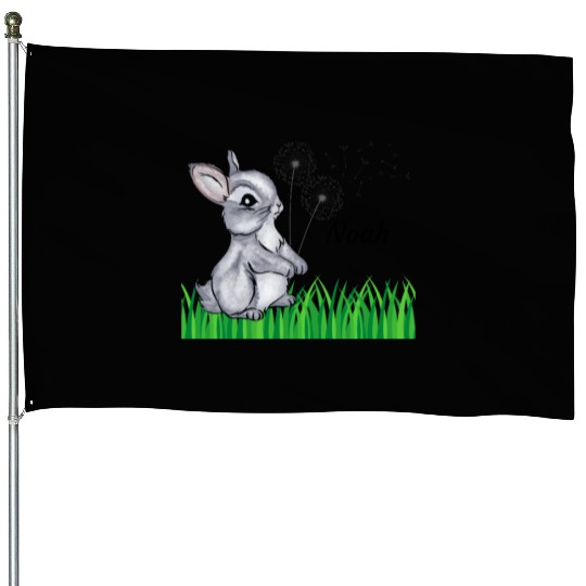 Hase Name Gift Noah House Flags