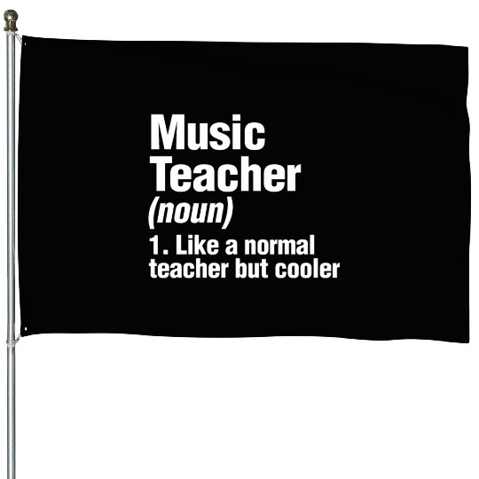 Music Teacher Back To School Musician Chorus Band House Flags