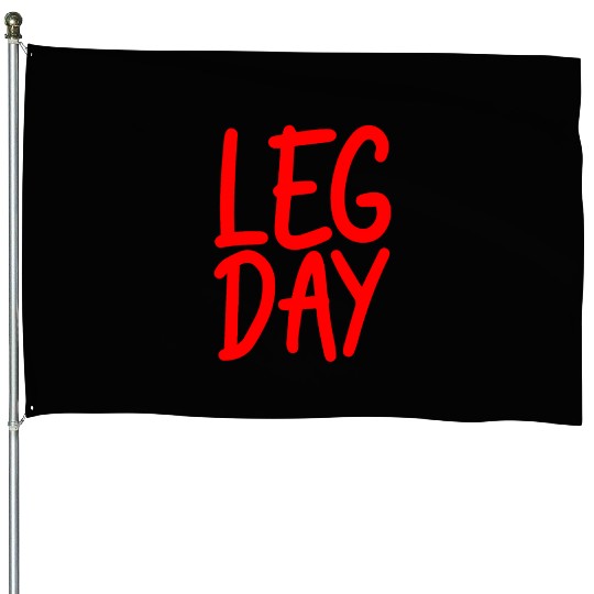 Leg Day Handicapped Wheelchair 17 House Flags