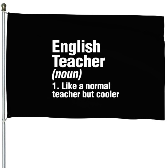 English Teacher House Flags Back To School Writer
