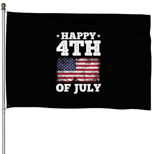Patriotic Day 4th Of July US Flag Happy 4th Of House Flags
