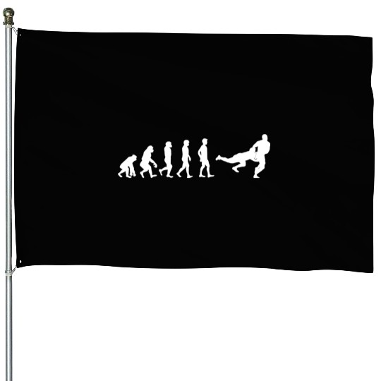 Rugby Evolution Player Coach Rugby Lover House Flags