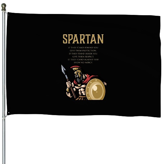 Spartan Soldier Motivation Warrior Training House Flags