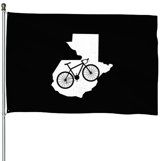 Cute Guatemala Bike Cycling Lover Gift House Flags