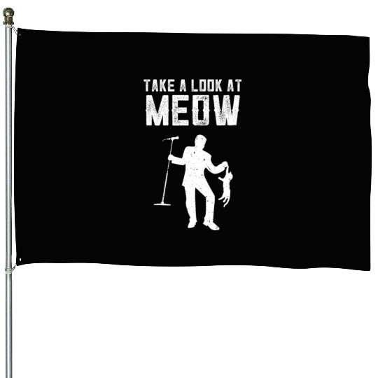 Funny Music Song Kitties Tomcat Cats House Flags