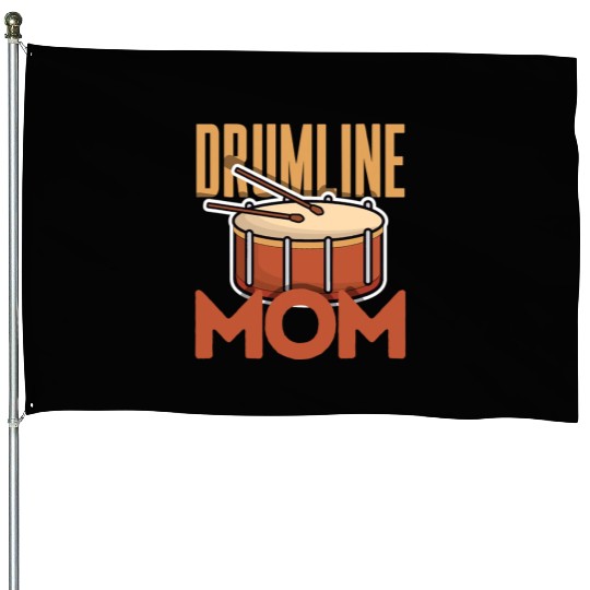 Drumline Mom Marching Drummer Drum Great Perfect House Flags