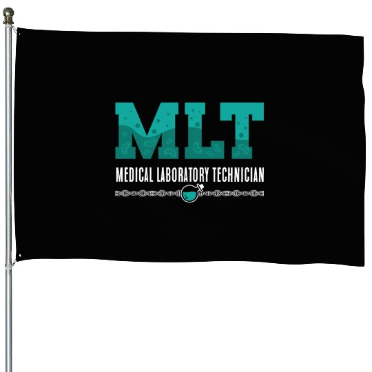 Lab Tech MLT Medical Laboratory Technician Science House Flags