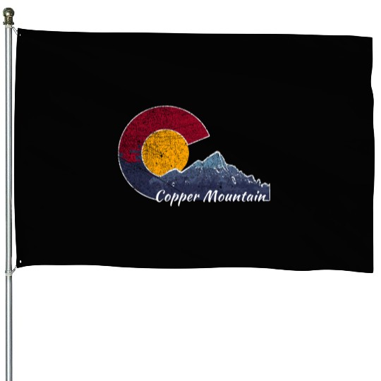 Copper Mountain Colorado Mountain Scenery House Flags
