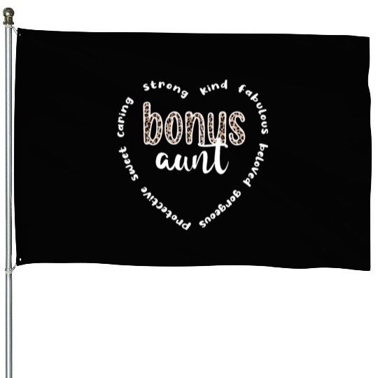 Bonus Aunt Appreciation Proud Bonus Auntie Gifts House Flags
