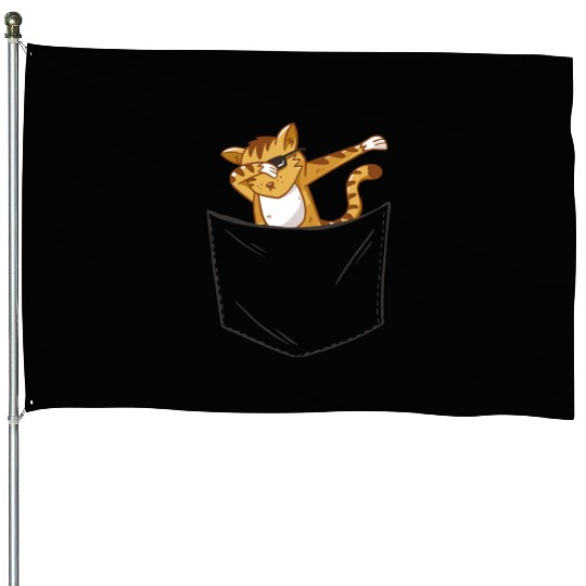 Pocket Cat House Flags