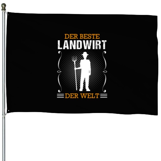 Farmer Profession Farm Work Agriculture Gift House Flags