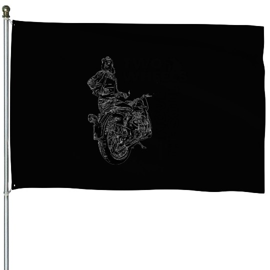 motorcycle addicted essential House Flags