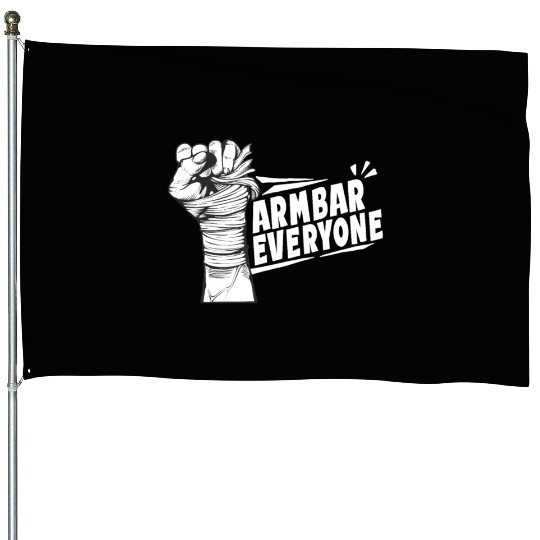 Vintage BJJ Armbar Everyone Retro Grappling Jiu Ji House Flags