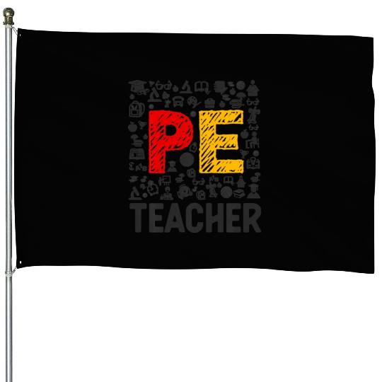 Physical Education Teacher PE Teacher House Flags