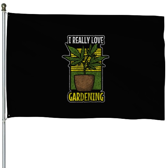 Hemp Stoner Hashish House Flags