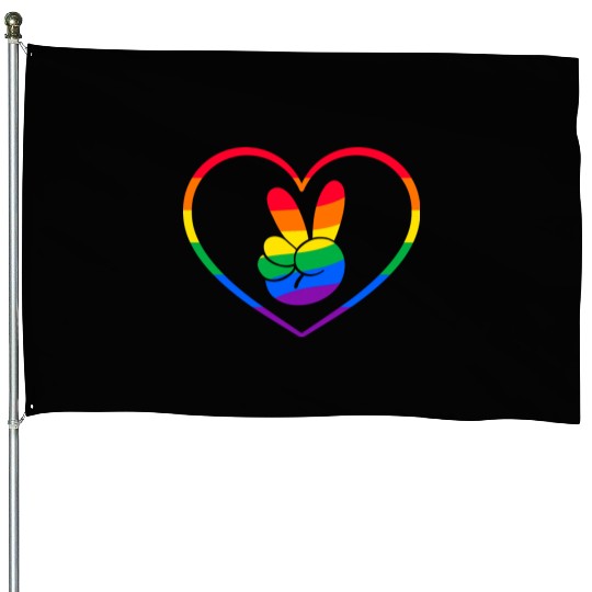 Pop art pride, lgbt community House Flags