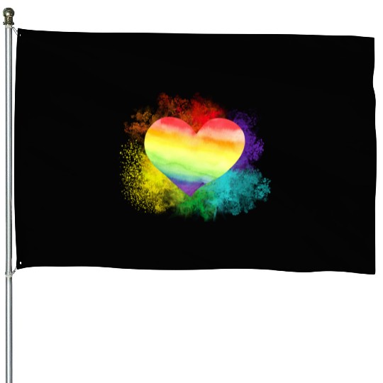 Love Pride, lgbt community House Flags