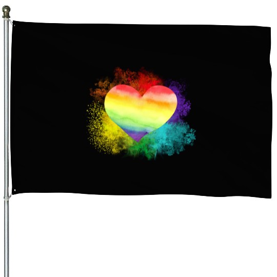 Love Pride, lgbt community House Flags