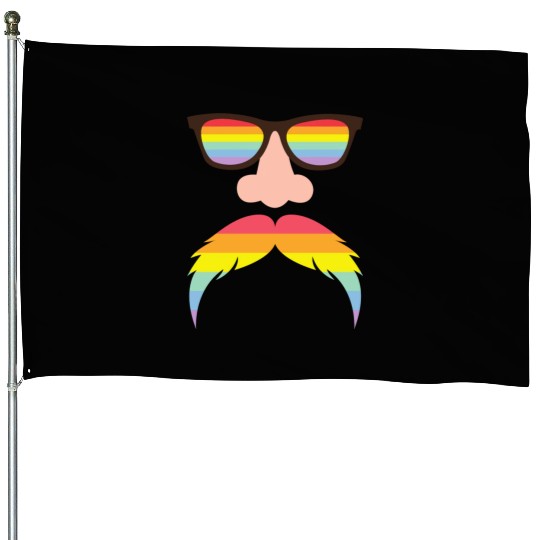 Gay flag color - Pride quote lgbt community House Flags