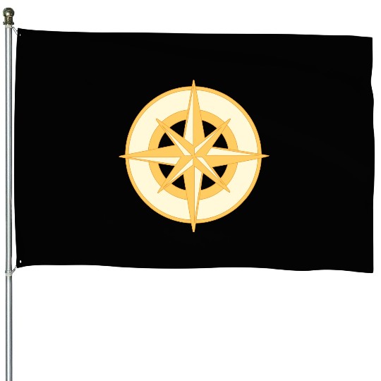 Nautical Compass star / rose, cardinal directions House Flags
