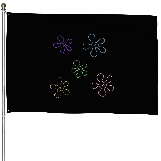 sponge bob flower pack House Flags