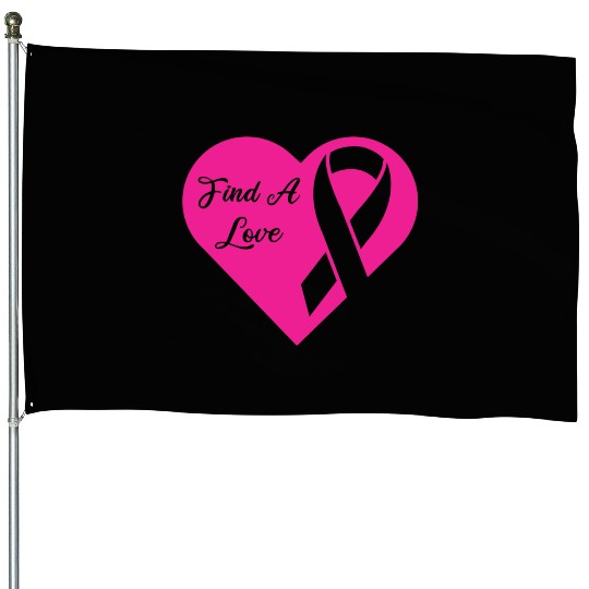 Breast Cancer House Flags