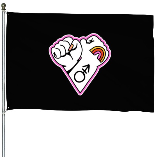 LGBT love is love House Flags