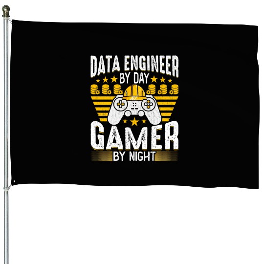Data Engineer - Funny Data Engineering Game Lover House Flags